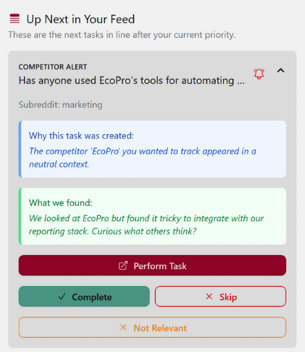 Karmatic recommends where to find relevant conversations in niche communities. It's one of the most powerful tools for scraping Reddit.